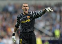 Fussball CHL  Saison 2010/2011: Victor Valdes  (Barca)