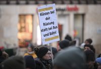 DGB Kundgebung auf dem Tuebinger Marktplatz