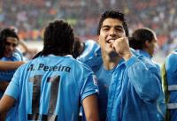 FUSSBALL WM 2010,  Achtelfinale: Uruguay - Suedkorea