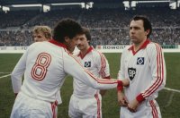 Fussball  Uerdingen - HSV : Hartwig, Beckenbauer