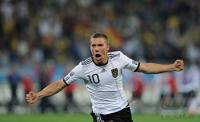 FUSSBALL WM 2010, VORRUNDE: JUBEL PODOLSKI (Deutschland)