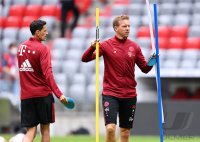 Fussball 1. Bundesliga Saison 21/22: Teampraesentation FC Bayern Muenchen