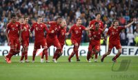 Fussball International, Champions League Saison 2011/2012:  Bayern JUBEL nach dem Sieg und den Einzug ins Finale