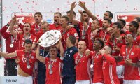 Fussball 1. Bundesliga Saison 15/16: Der FC Bayern feiert seine 26. Deutsche Meisterschaft