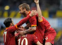 FUSSBALL SERIE A:  JUBEL um Rodrigo Taddei (AS Rom)