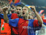 FUSSBALL CHL   FC Basel - FC Liverpool  JUBEL