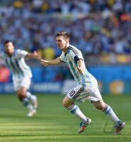 FUSSBALL WM 2014, Gruppenphase: JUBEL Lionel Messi (Argentinien)