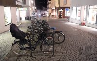 Tuebingen; Menscheleere Neue Strasse Tuebinger Innenstadt