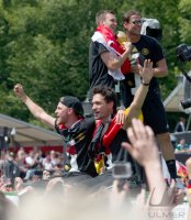 Ankunft der Deutschen Nationalmannschaft in Berlin nach dem Gewinn der Weltmeisterschaft 2014