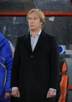 Fussball International  Play Off,  URK Trainer Alexei MIKHAILICHENKO