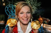 Olympische Spiele 2010 VANCOUVER:  JUBEL RIESCH - SKI ALPIN  FRAUEN