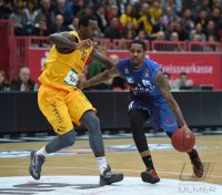 Basketball 1. Bundesliga 15/16 Hauptrunde: Walter Tigers Tuebingen - Crailsheim Merlins