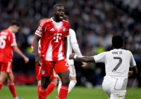 Fussball  Viertelfinal Hinspiel   CHL 25/26: Real Madrid - FC Bayern Muenchen