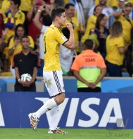 FUSSBALL WM 2014, Achtelfinale: Kolumbien - Uruguay