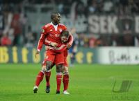 Fussball JUBEL FC Bayern Muenchen; SCHWEINSTEIGER und BRAAFHEID