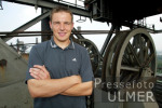 Frank Rost auf dem Hochofen