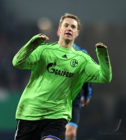 Fussball DFB Pokal 10/11 : JUBEL Torwart Manuel Neuer (FC Schalke 04)