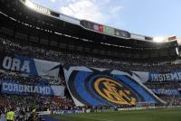 Fussball Champions League Finale: Inter Fankurve mit Plakat