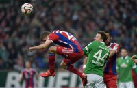 Fussball, 1. Bundesliga  Saison 2014/2015: SV Werder Bremen - FC Bayern Muenchen