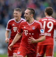 Fussball  1. Bundesliga  13/14: JUBEL Franck Ribery (FC Bayern Muenchen)
