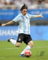 FUSSBALL  Olympia 2008  Peking  Vorrunde Argentinien - Australien