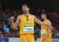 Basketball 1. Bundesliga 14/15 Hauptrunde:  Walter Tigers Tuebingen - FRAPORT SKYLINERS