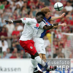 FUSSBALL 1. Bundesliga  SC Freiburg  -  Hansa Rostock