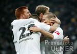 Fussball 1. Bundesliga: Dortmund - Gladbach, Jubel 1:1 Gladbach