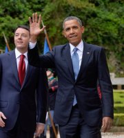 Staatsbesuch; US-Praesident Barack Obama trifft den ITA Ministerpraesidenten Matteo Renzi