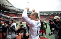 Fussball 1. Bundesliga, Saison 2011/2012:  JUBEL Arjen Robben (FC Bayern Muenchen)