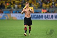 FUSSBALL WM 2014, HALBFINALE: JUBEL; Bastian Schweinsteiger (Deutschland)