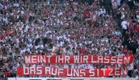 Fussball 1. Bundesliga : FC Bayern Muenchen / TSV 1860 Muenchen Fanprotest