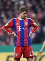 Fussball DFB Pokal Achtelfinale 14/15: Thomas Mueller (FC Bayern Muenchen)