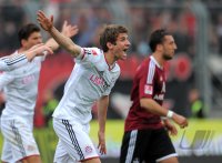 Fussball 1. Bundesliga, Saison 2011/2012:  1. FC Nuernberg - FC Bayern Muenchen