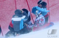 Ski Alpin Kitzbuehel 2016; Abfahrt Training Sturz Florian Scheiber (AUT)