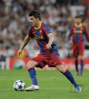Fussball CHL  Saison 2010/2011:  David Villa (Barca)