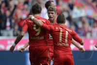 Fussball 1. Bundesliga, Saison 2012/2013:  FC Bayern Muenchen - FSV Mainz 05
