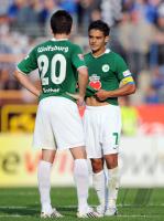 FUSSBALL 1. BUNDESLIGA: Wolfsburg, RIETHER und  JOSUE