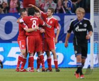 Fussball 1. Bundesliga: T Home Cup , FC Schalke 04 - FC Bayern Muenchen