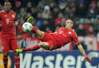 Fussball CHL  Saison 2011/2012:  Franck Ribery (FC Bayern Muenchen)