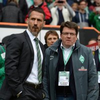 Fussball, 1. Bundesliga  Saison 2014/2015: SV Werder Bremen - Borussia Moenchengladbach