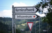 Schmuckbild; Wegweiser Kernkraftwerk Leibstadt