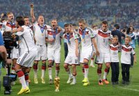 FUSSBALL WM 2014, FINALE:  JUBEL Weltmeister Deutschland