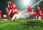 Fussball 2. Bundesliga: Oberhausen - Karlsruhe, Maskottchen Luzy