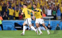 FUSSBALL WM 2014, Achtelfinale: Kolumbien - Uruguay