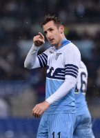 FUSSBALL Coppa Italia Halbfinale 14/15: JUBEL Miroslav Klose (Lazio Rom)