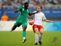 FUSSBALL  Olympia 2008   Halbfinale  Maenner   Nigeria - Belgien