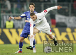 Fussball 1. Bundesliga: Gladbach - Schalke, Zweikampf
