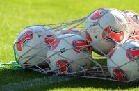 Fussball 1. Bundesliga : ADIDAS TORFABRIK Ball im Netz