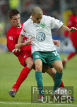 FUSSBALL 1. Bundesliga Spielszene  SC Freiburg  -  VfL Wolfsburg